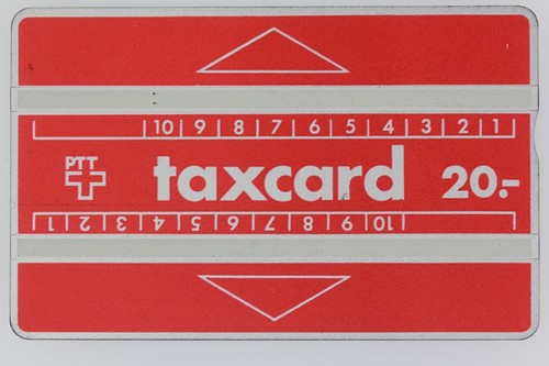 Télécarte taxcard 20 - taxcard, ptt