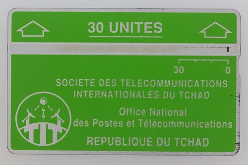 Télécarte tchad green 30 - l&g,