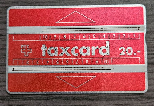 Télécarte taxcard 20 ptt - télécarte,
