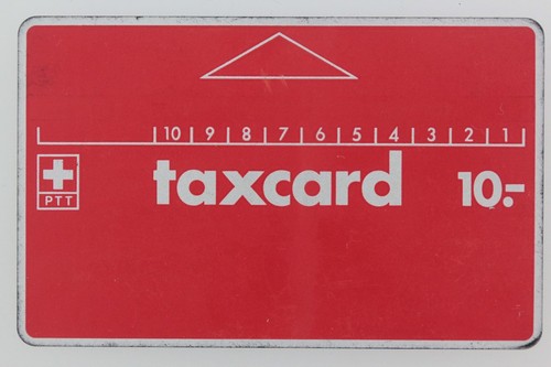 Télécarte taxcard 10 ptt - taxcard,